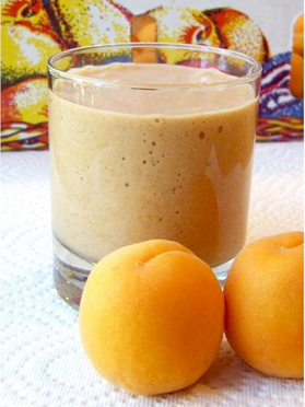 Abrikos chokolade shake