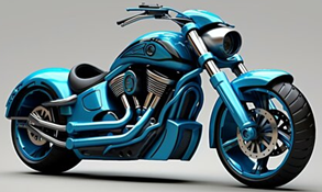 Blue Motorcycle